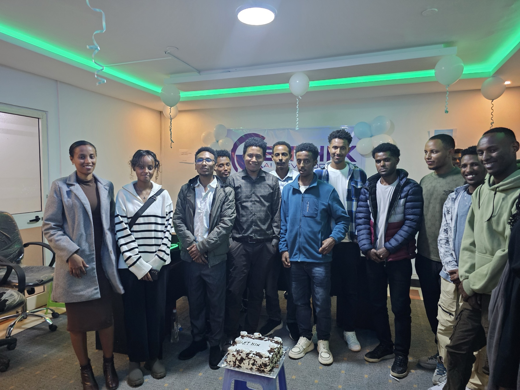 Ethix team members working together in the office